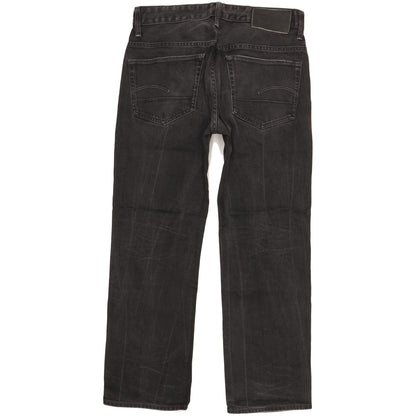 G-Star 3301 Men Black Straight Loose Stretch Jeans W33 L27