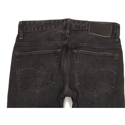G-Star 3301 Men Black Straight Loose Stretch Jeans W33 L27