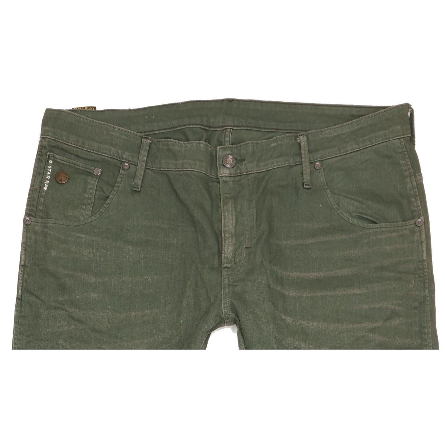 G-Star Arc 3D Men Green Tapered Slim Stretch Jeans W40 L34