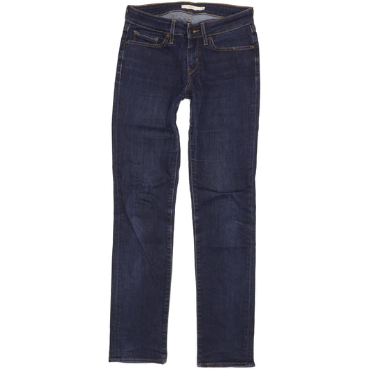 Levi's 712 Women Blue Straight Slim Stretch Jeans W28 L31
