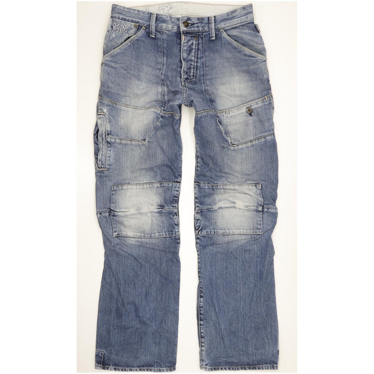 G-Star Trail Elwood Men Blue Straight Loose Jeans W32 L32