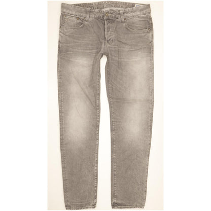 G-Star 3301 Men Grey Tapered Slim Jeans W34 L32