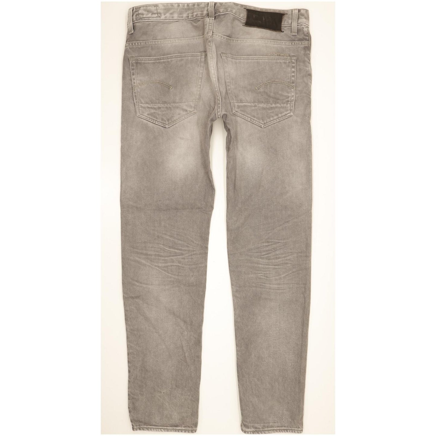 G-Star 3301 Men Grey Tapered Slim Jeans W34 L32