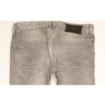 G-Star 3301 Men Grey Tapered Slim Jeans W34 L32
