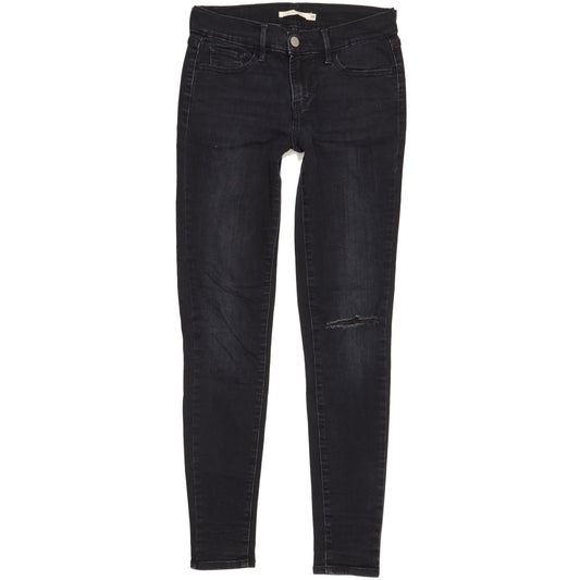 Levi's 710 Super Women Navy Skinny Slim Stretch Jeans W28 L30