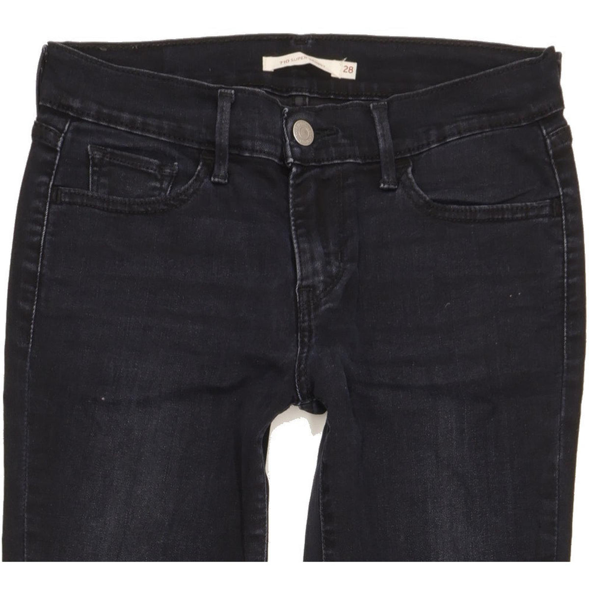 Levi's 710 Super Women Navy Skinny Slim Stretch Jeans W28 L30