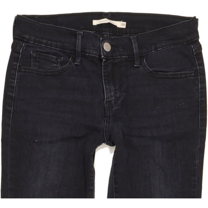 Levi's 710 Super Women Navy Skinny Slim Stretch Jeans W28 L30