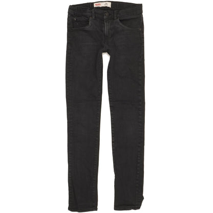 Levi's 510 Kids Black Skinny Slim Stretch Jeans W28 L30