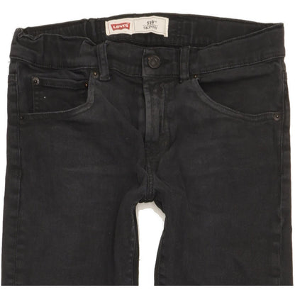 Levi's 510 Kids Black Skinny Slim Stretch Jeans W28 L30