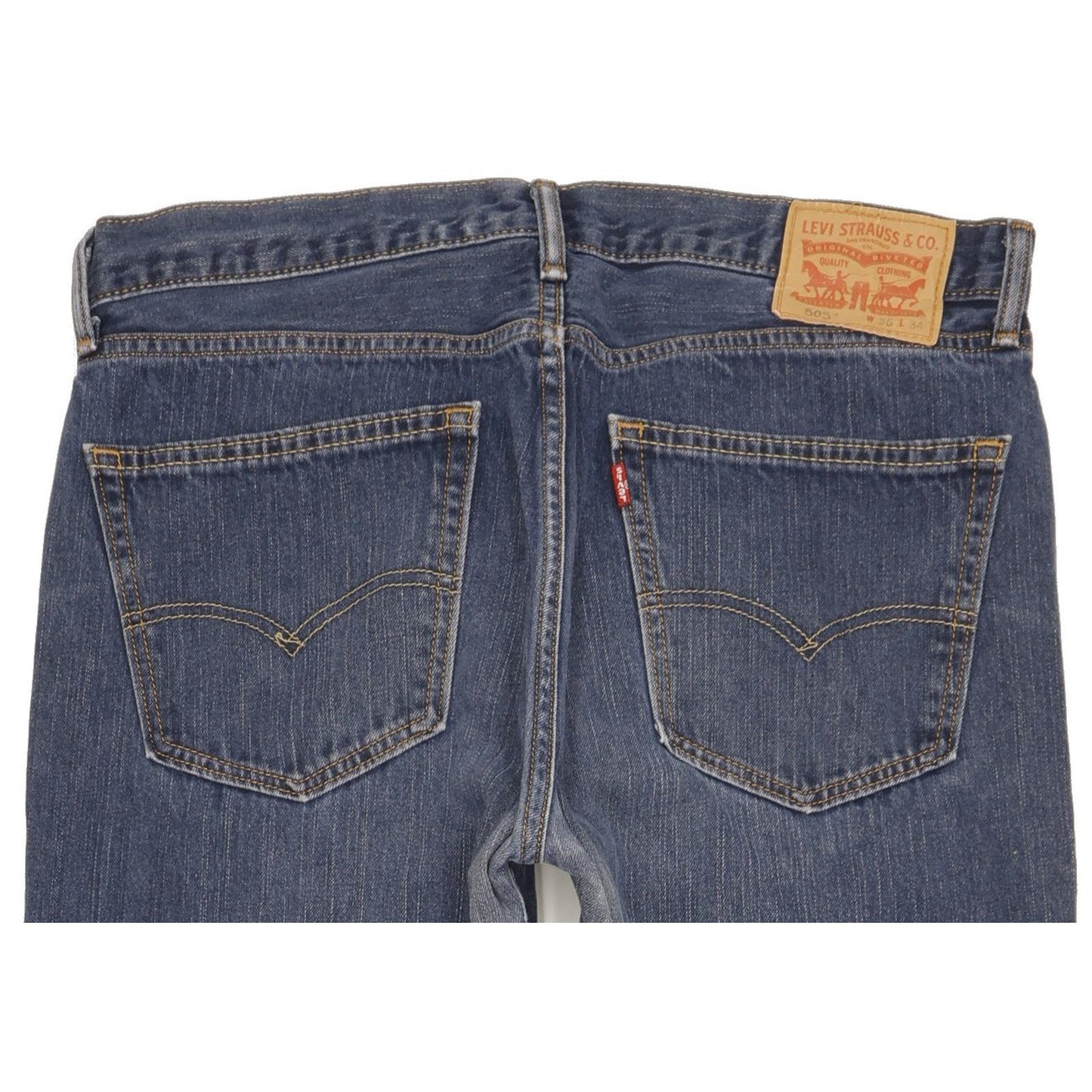 Levi's 505 Men Blue Straight Regular Jeans W36 L33