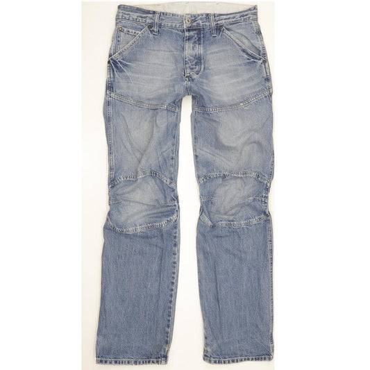 G-Star Elwood Men Blue Straight Loose Jeans W31 L32
