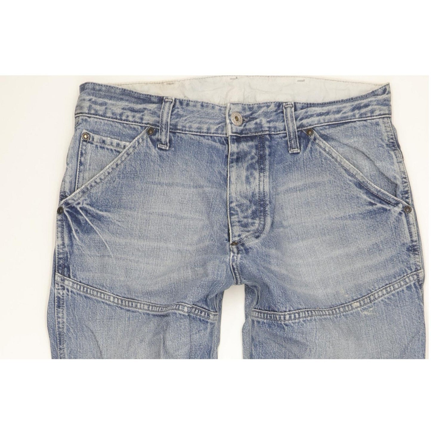 G-Star Elwood Men Blue Straight Loose Jeans W31 L32