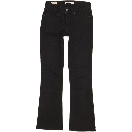 Levi's 715 Women Black Bootcut Slim Stretch Jeans W26 L28