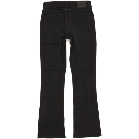Levi's 715 Women Black Bootcut Slim Stretch Jeans W26 L28