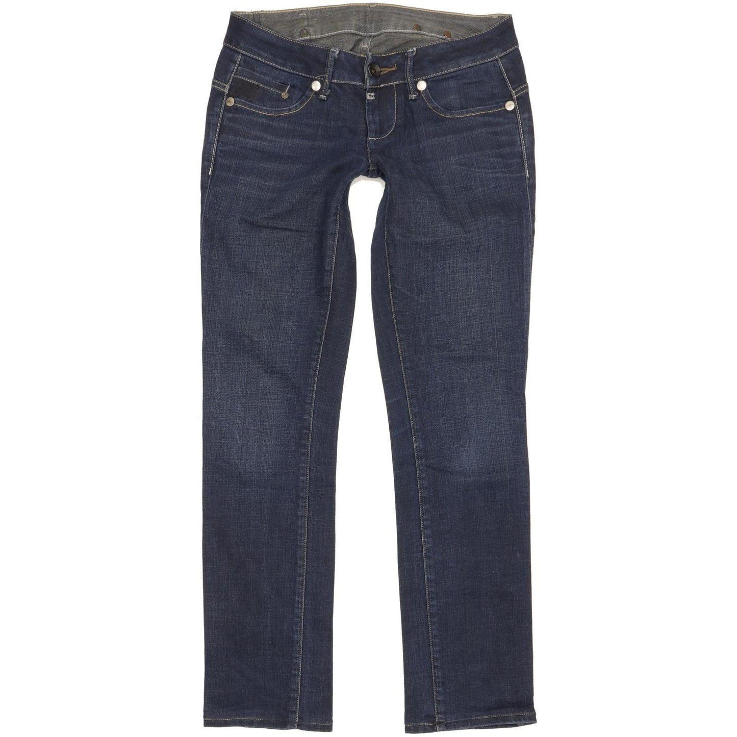 G-Star Midge Women Blue Straight Slim Stretch Jeans W27 L30