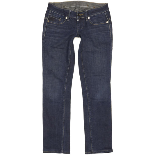 G-Star Midge Women Blue Straight Slim Stretch Jeans W27 L30