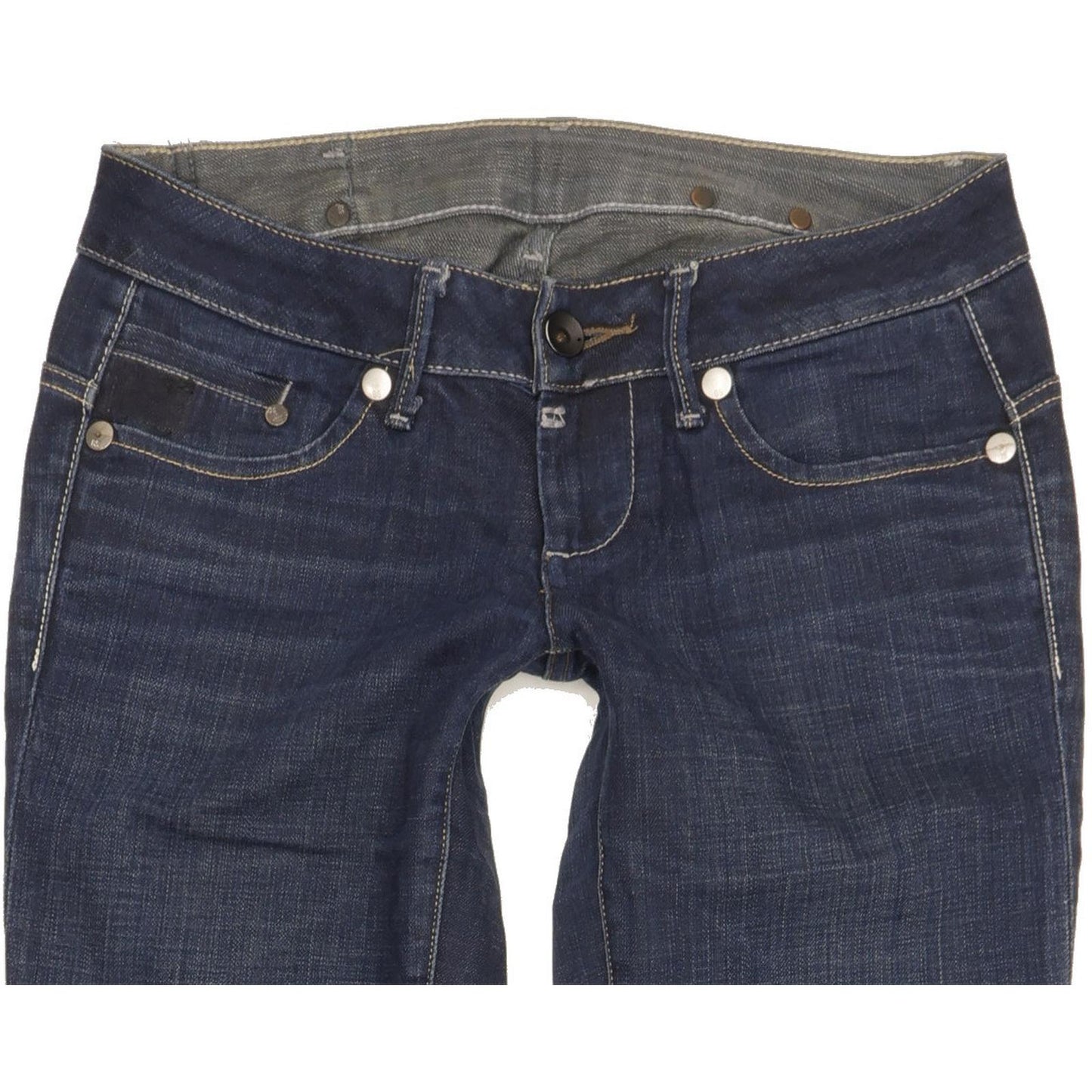 G-Star Midge Women Blue Straight Slim Stretch Jeans W27 L30