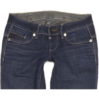 G-Star Midge Women Blue Straight Slim Stretch Jeans W27 L30
