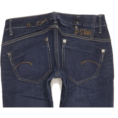 G-Star Midge Women Blue Straight Slim Stretch Jeans W27 L30
