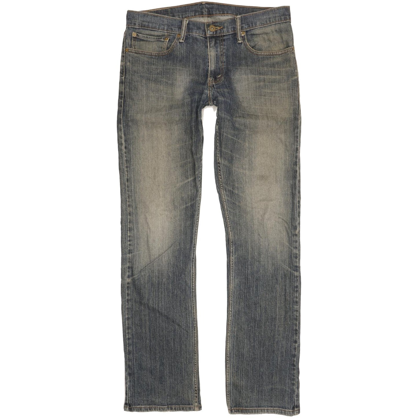 Levi's 514 Men Blue Straight Slim Stretch Jeans W32 L34
