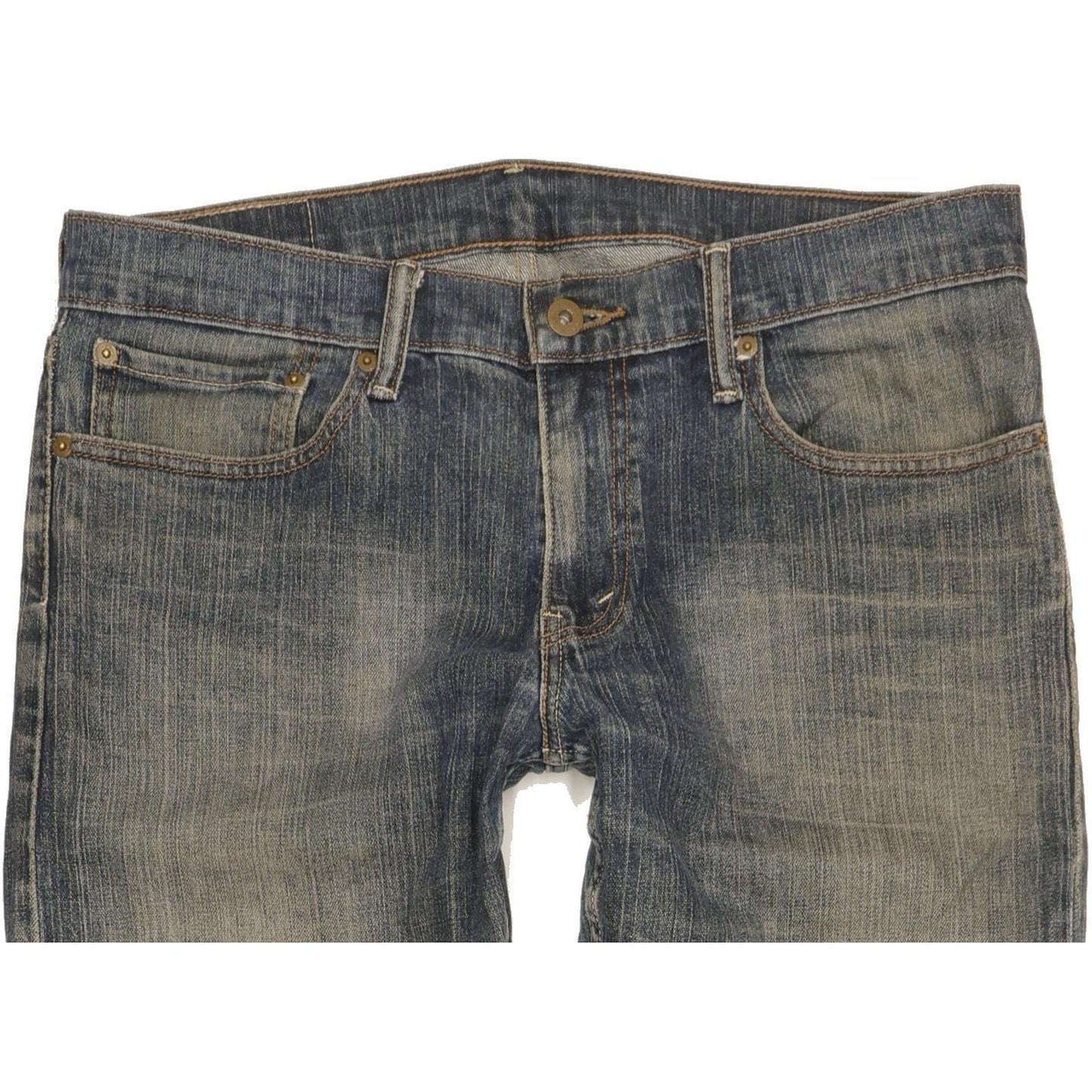 Levi's 514 Men Blue Straight Slim Stretch Jeans W32 L34