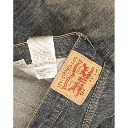 Levi's 514 Men Blue Straight Slim Stretch Jeans W32 L34