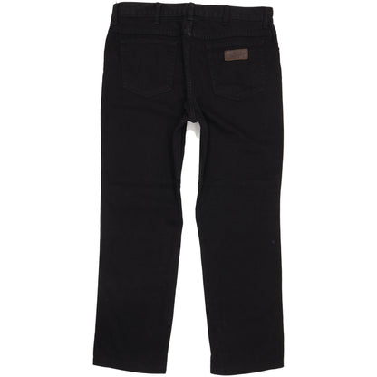 Wrangler Texas Men Black Straight Regular Jeans W38 L31