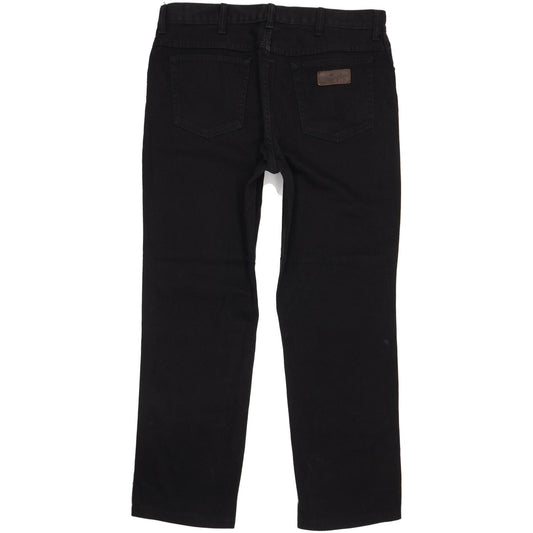 Wrangler Texas Men Black Straight Regular Jeans W38 L31