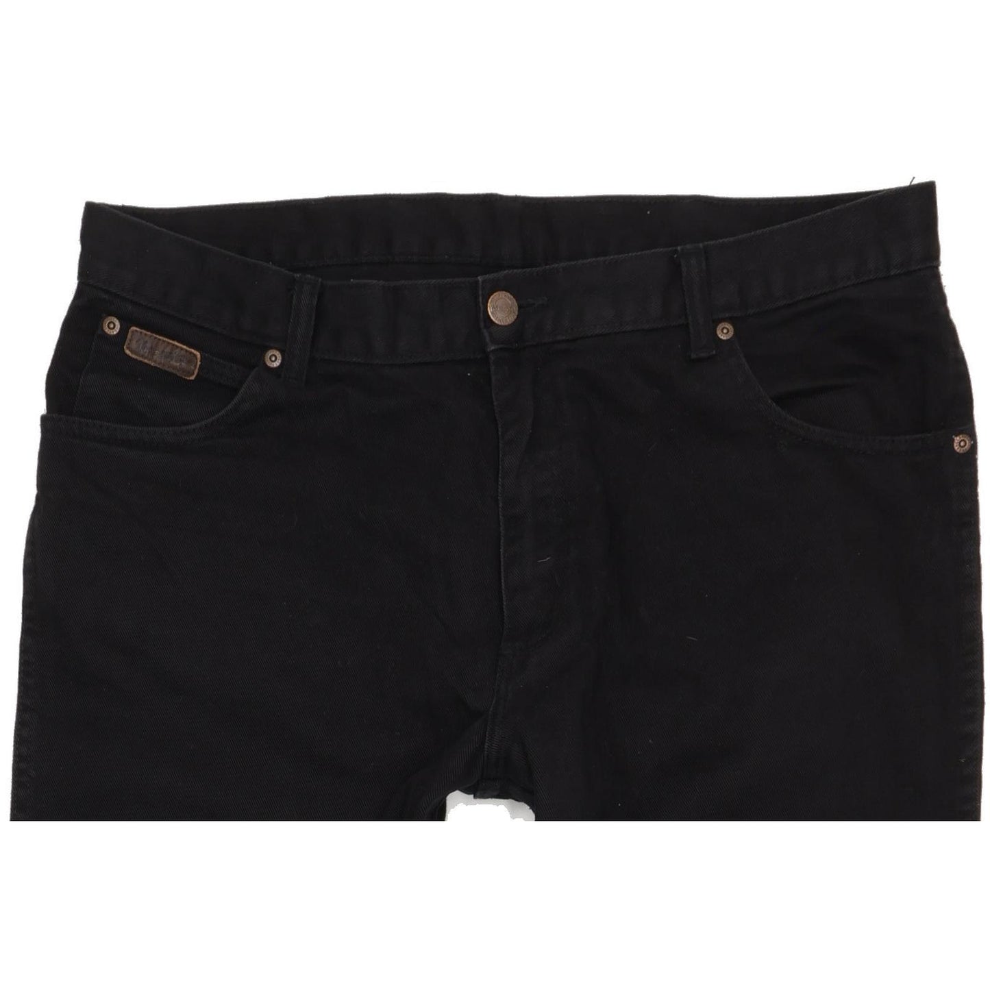 Wrangler Texas Men Black Straight Regular Jeans W38 L31