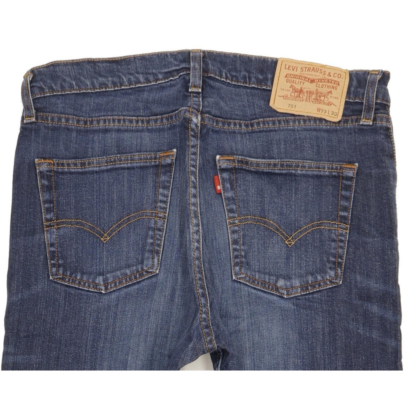 Levi's 751 Men Blue Straight Regular Stretch Jeans W33 L29