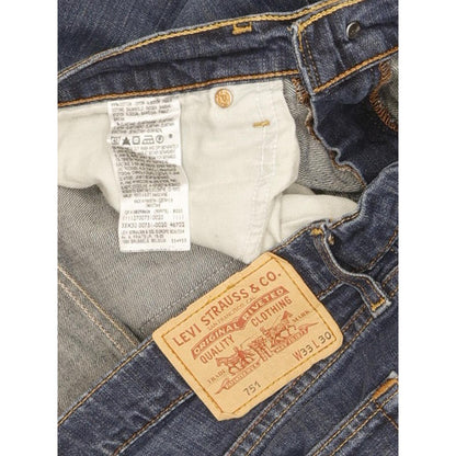 Levi's 751 Men Blue Straight Regular Stretch Jeans W33 L29