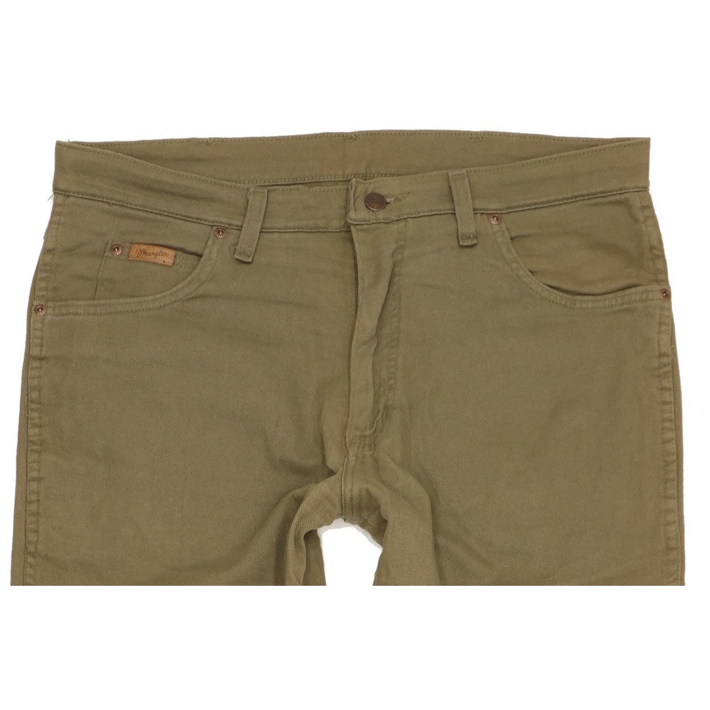 Wrangler Texas Men Green Straight Regular Stretch Jeans W36 L32