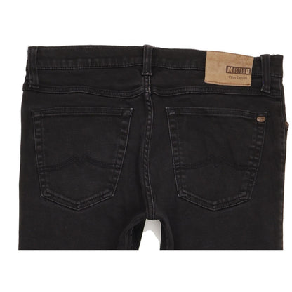 Mustang Tramper Men Black Straight Slim Stretch Jeans W36 L31