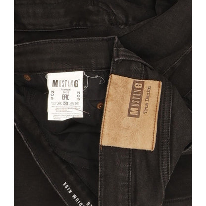 Mustang Tramper Men Black Straight Slim Stretch Jeans W36 L31