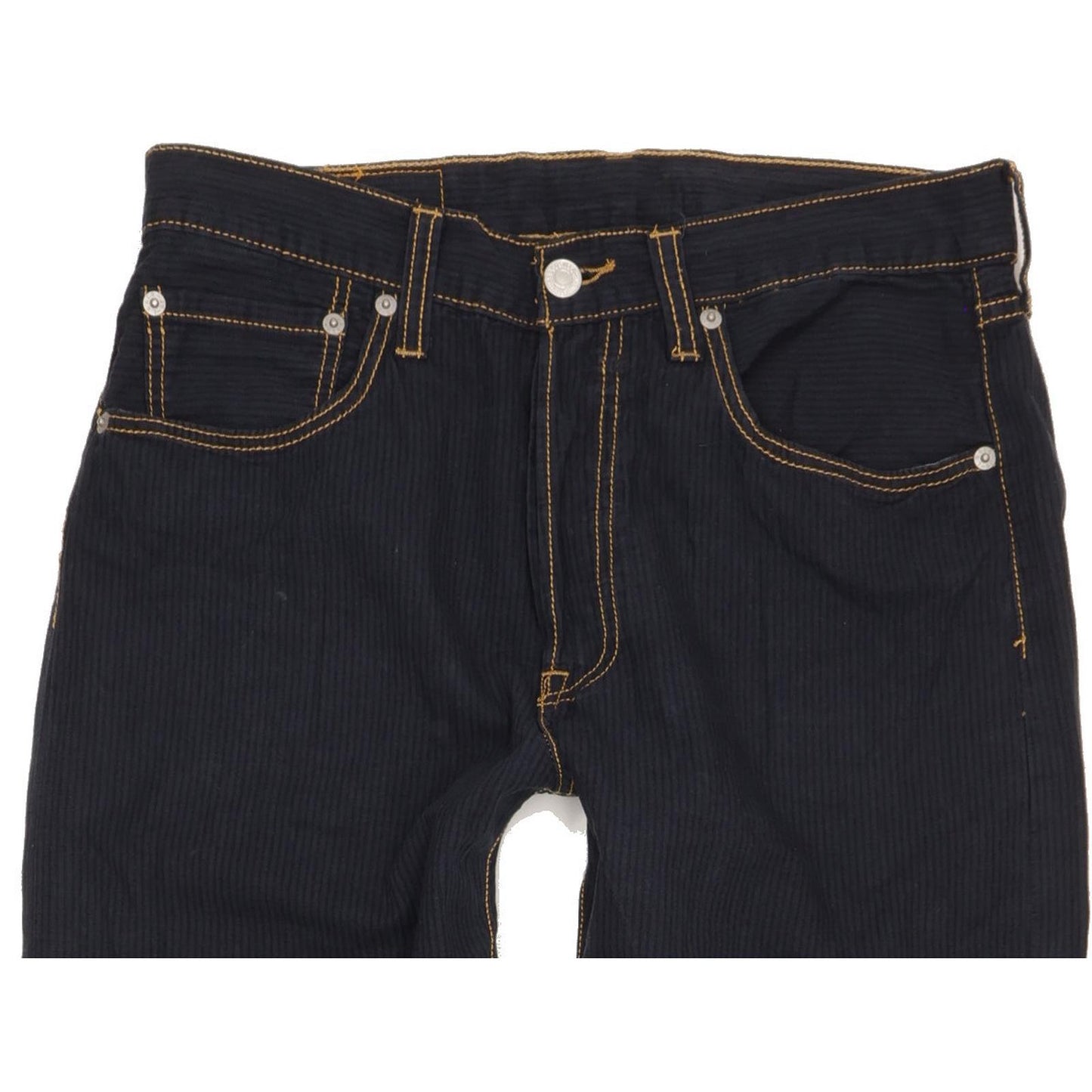 Levi's 501 Men Navy Straight Regular Trousers W32 L31