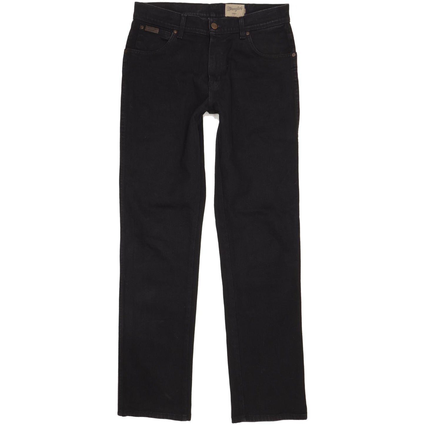 Wrangler Texas Men Black Straight Regular Stretch Jeans W33 L34