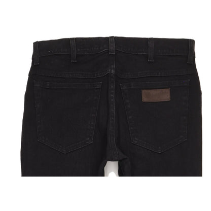 Wrangler Texas Men Black Straight Regular Stretch Jeans W33 L34