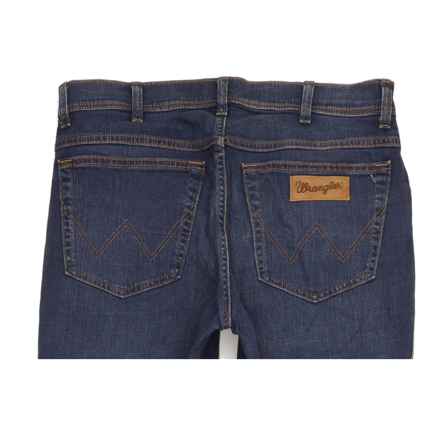 Wrangler Texas Men Blue Straight Regular Stretch Jeans W35 L33