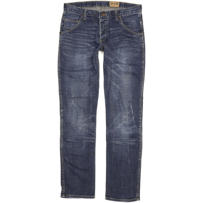 Wrangler Spencer Men Blue Straight Slim Stretch Jeans W32 L33