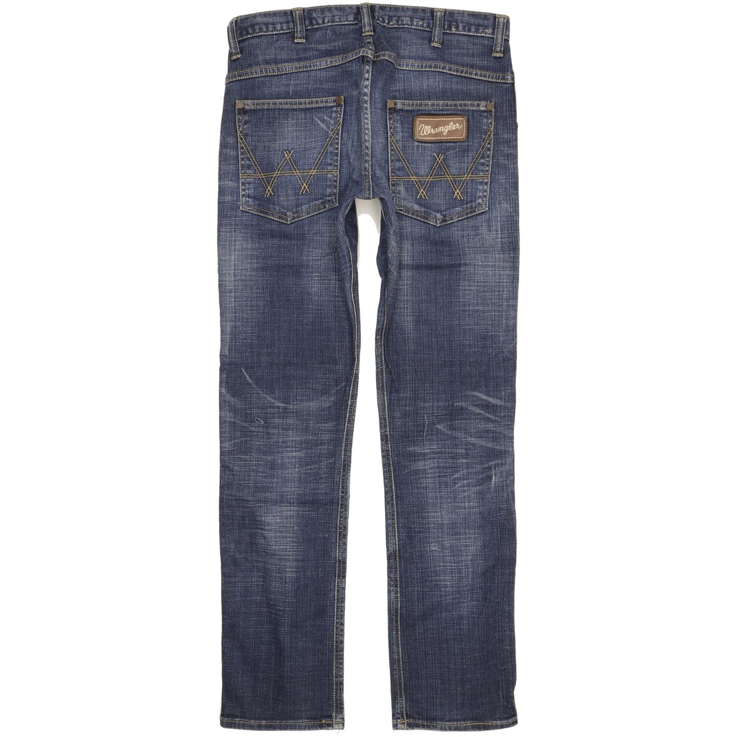Wrangler Spencer Men Blue Straight Slim Stretch Jeans W32 L33