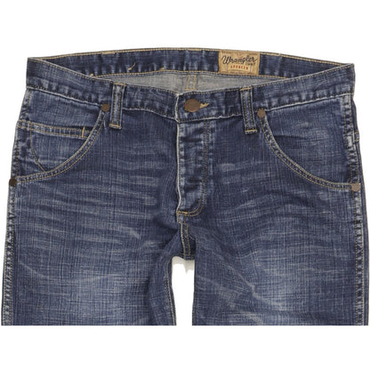 Wrangler Spencer Men Blue Straight Slim Stretch Jeans W32 L33