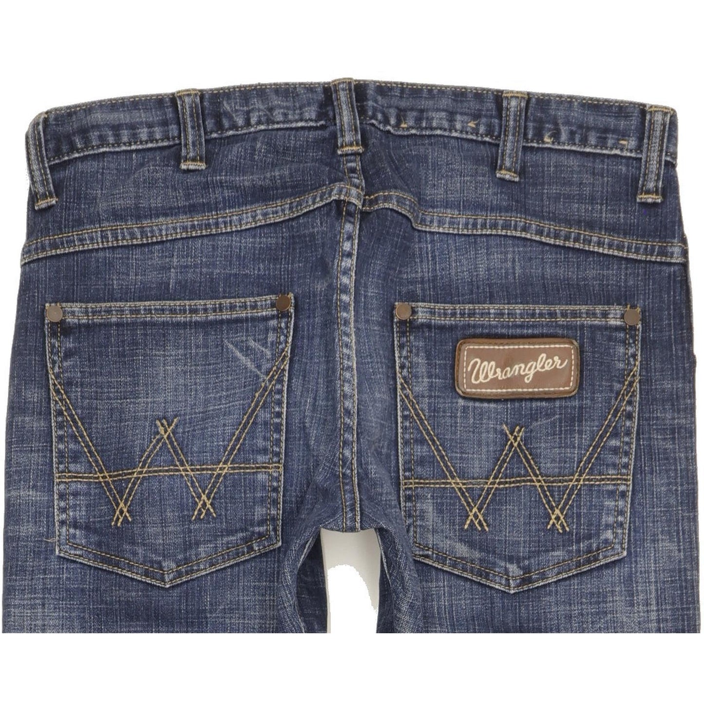 Wrangler Spencer Men Blue Straight Slim Stretch Jeans W32 L33