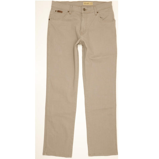 Wrangler Texas Men Grey Straight Regular Stretch Jeans W33 L32