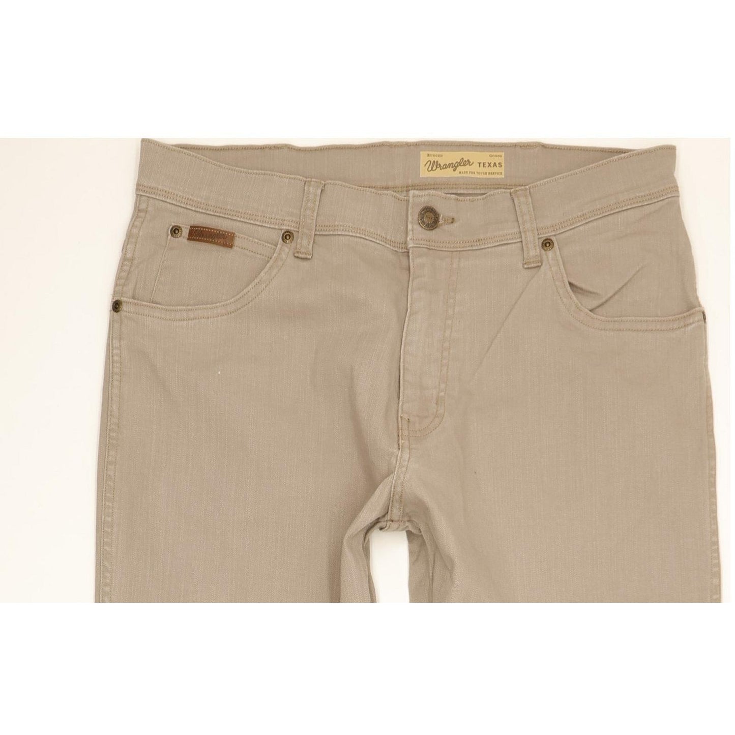 Wrangler Texas Men Grey Straight Regular Stretch Jeans W33 L32