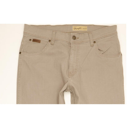 Wrangler Texas Men Grey Straight Regular Stretch Jeans W33 L32