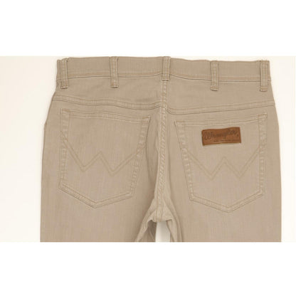 Wrangler Texas Men Grey Straight Regular Stretch Jeans W33 L32