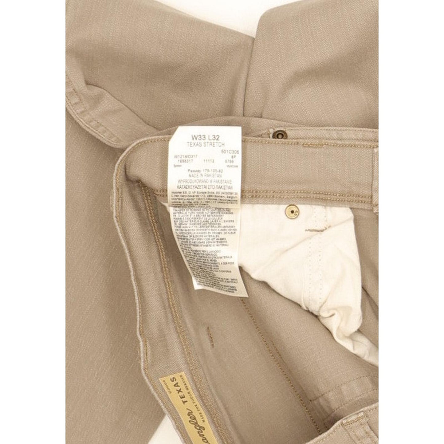 Wrangler Texas Men Grey Straight Regular Stretch Jeans W33 L32