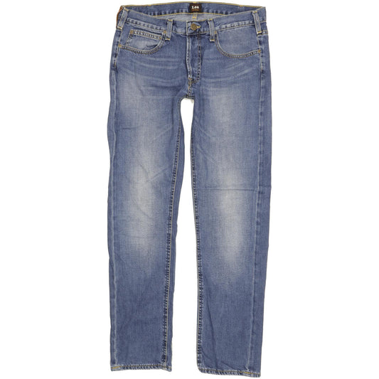 Lee Daren Men Blue Straight Slim Jeans W33 L32