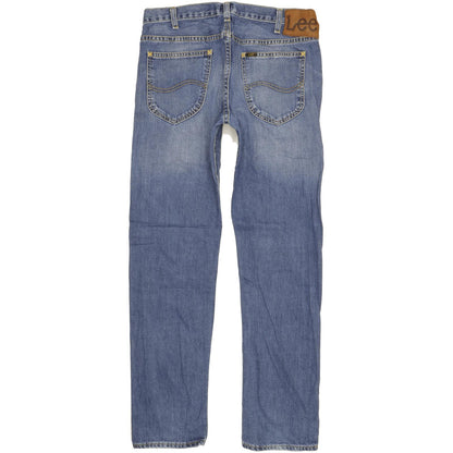 Lee Daren Men Blue Straight Slim Jeans W33 L32