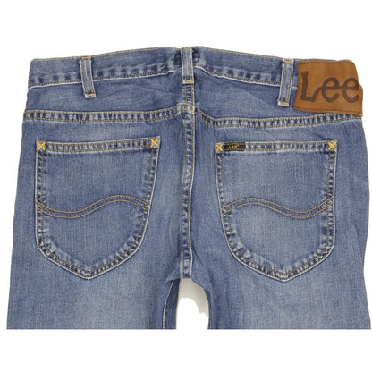 Lee Daren Men Blue Straight Slim Jeans W33 L32